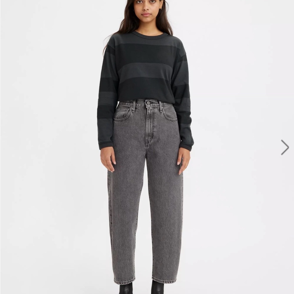 Levi's Made & Crafted Gray Barrel Denim Jeans in Size 25